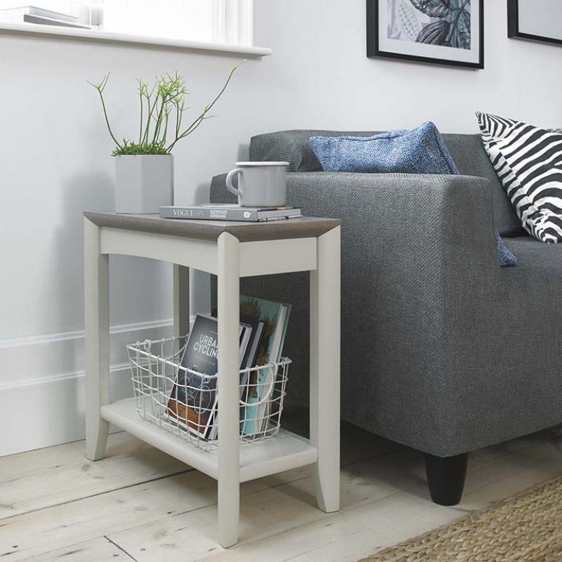 Alesund Grey Side Table